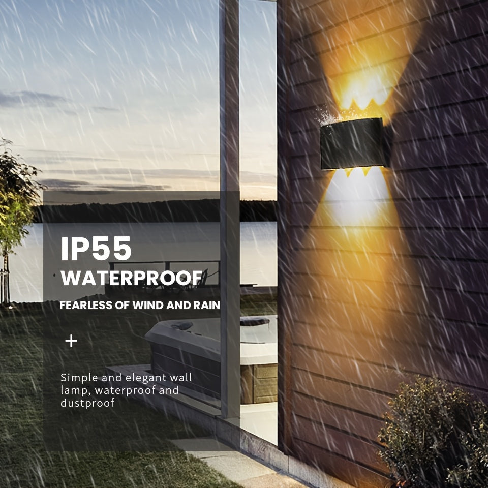 Modern Dual Beam LED Wall Light | Indoor & Outdoor IP55