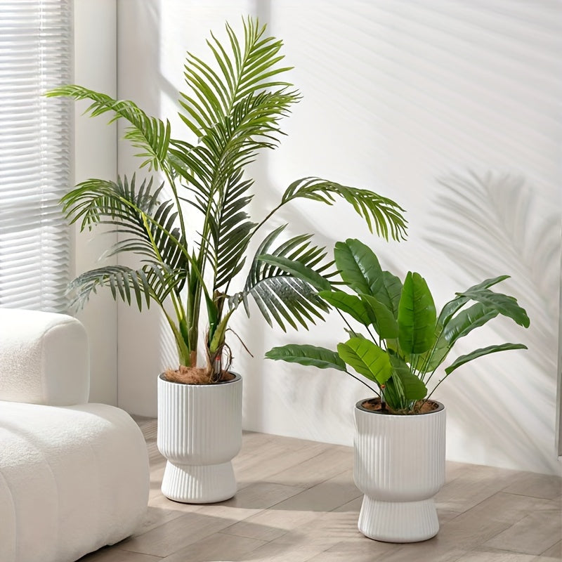 Self-Watering Wine Glass Planter | White with Water Level Indicator