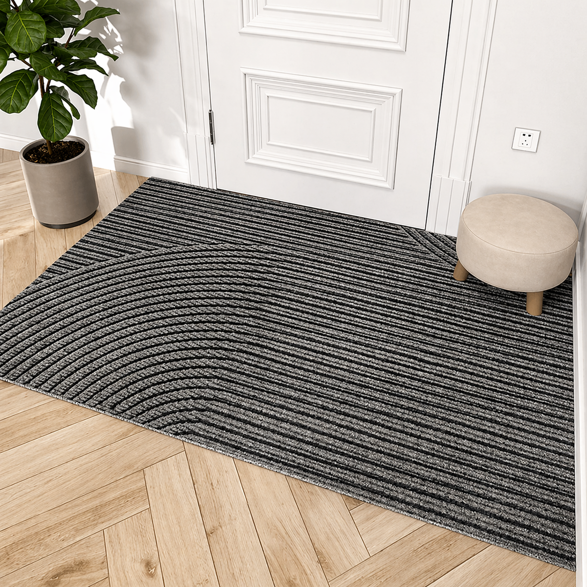 Non-Slip Dirt-Trapping Door Mat