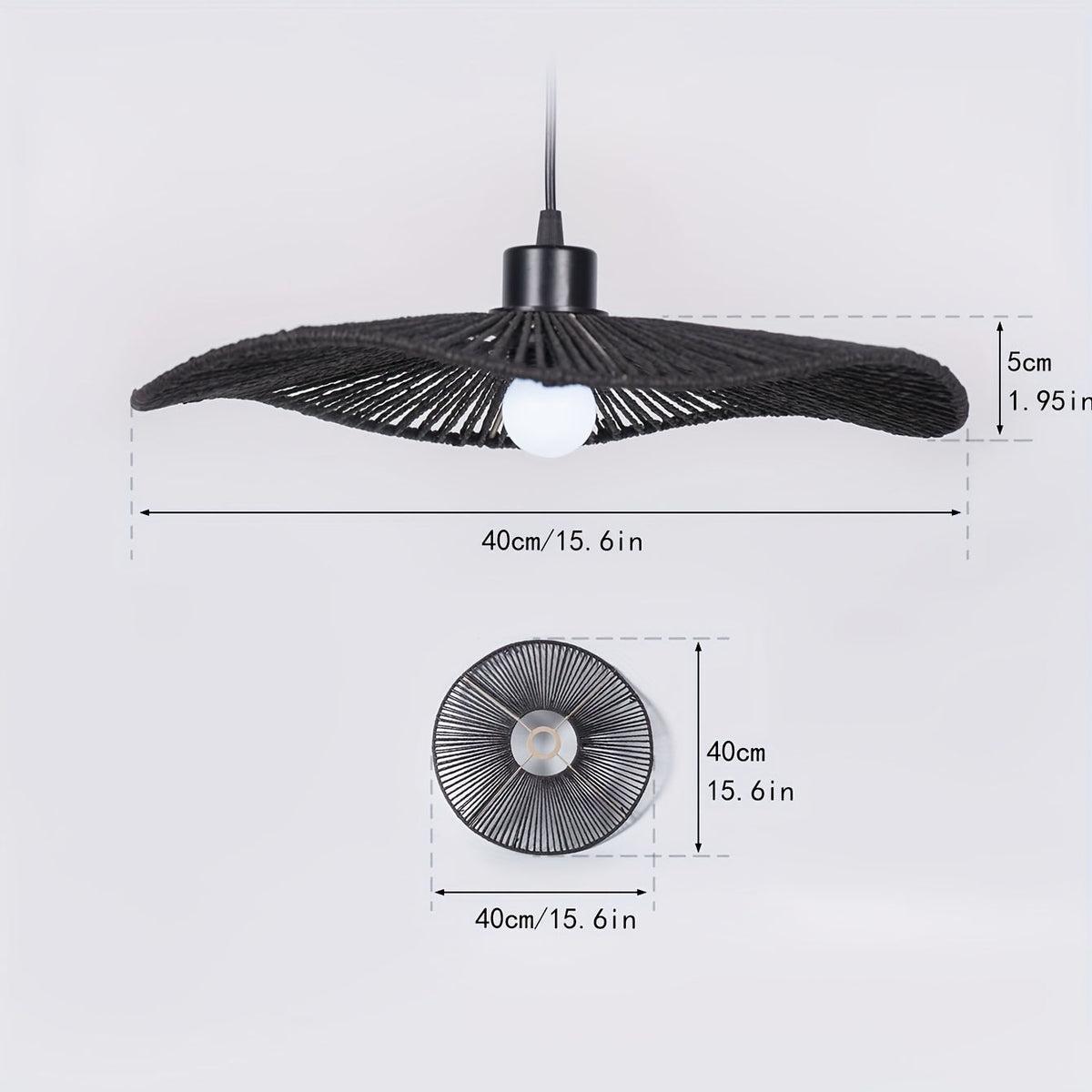 Handwoven Paper Rope Ceiling Light Shade | Natural Artistic Design