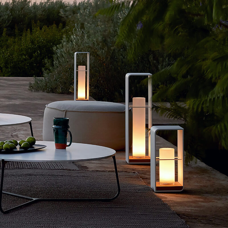 Modern Square Outdoor Lantern | Waterproof Solar LED Light