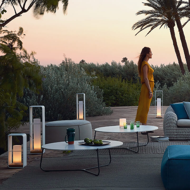 Modern Square Outdoor Lantern | Waterproof Solar LED Light