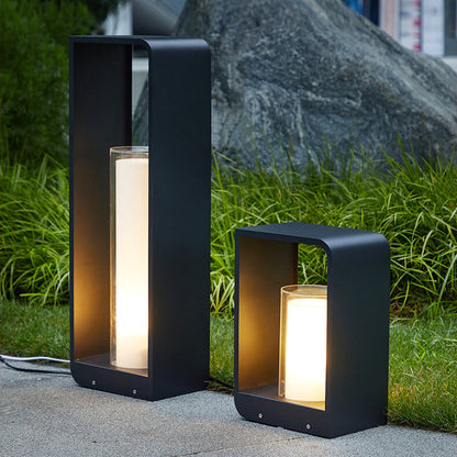 Modern Square Outdoor Lantern | Waterproof Solar LED Light