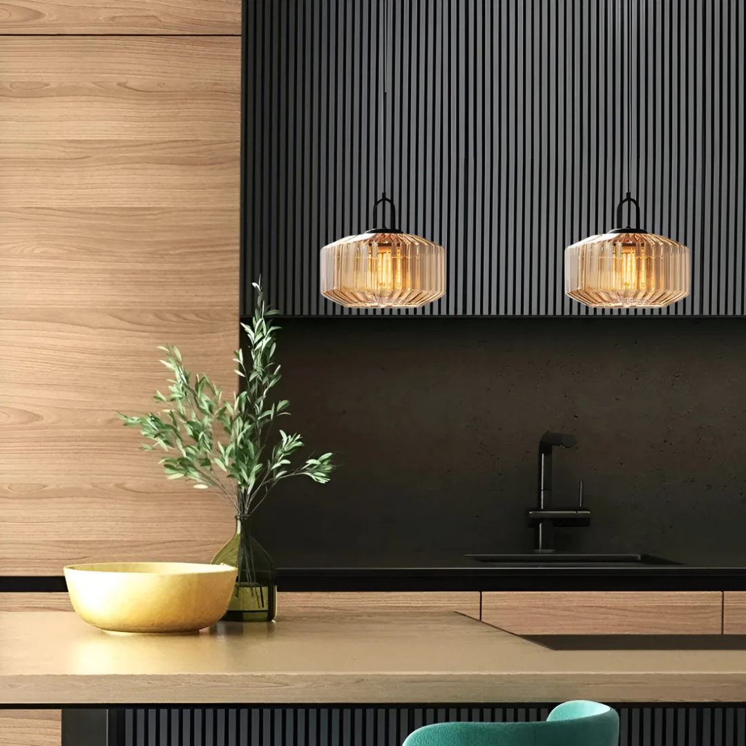 Mireta Glass Pendant Light | Retro-Colored Glass Design