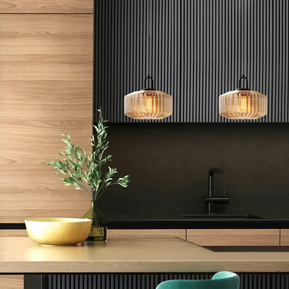 Mireta Glass Pendant Light | Retro-Colored Glass Design
