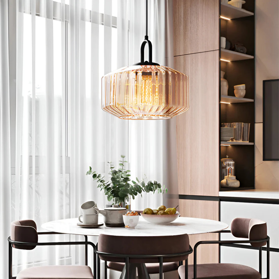 Mireta Glass Pendant Light | Retro-Colored Glass Design