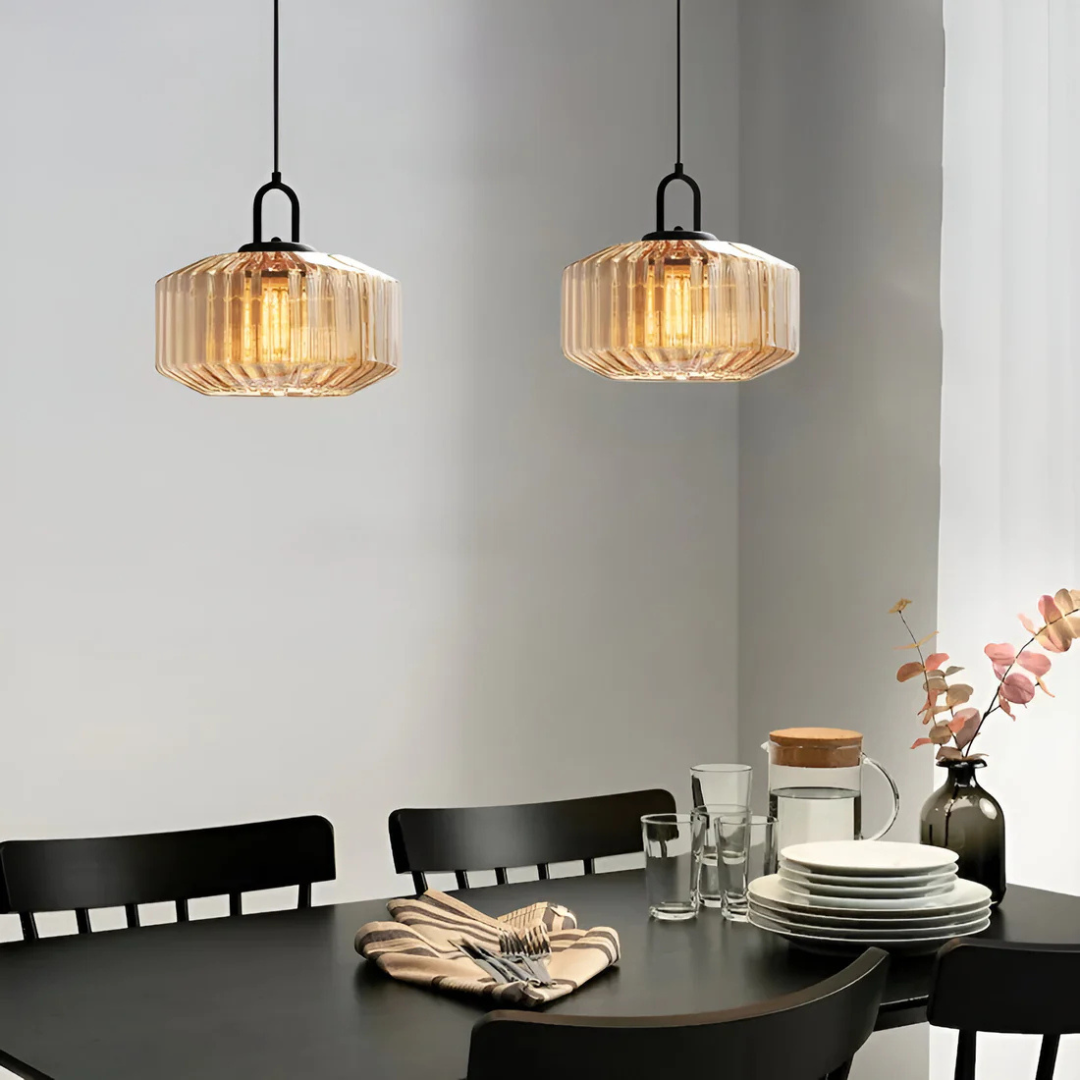 Mireta Glass Pendant Light | Retro-Colored Glass Design