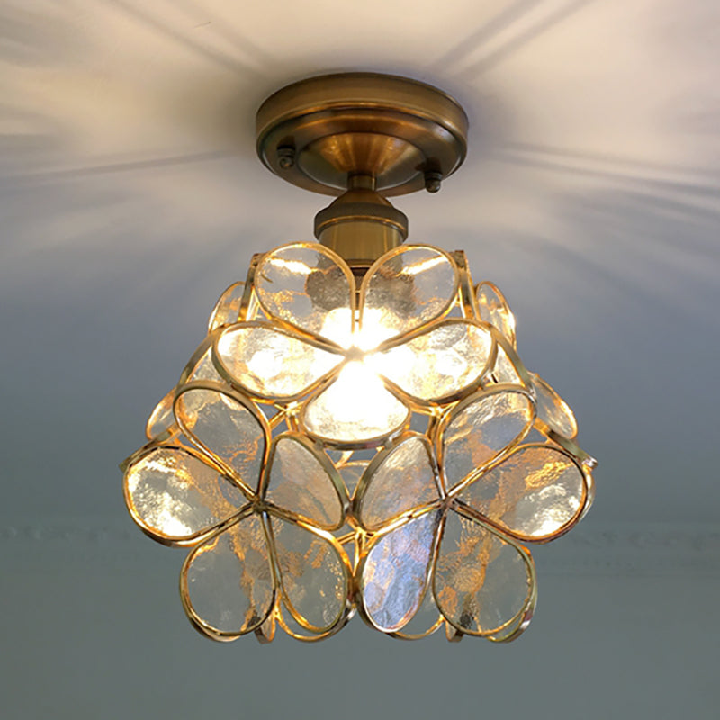 Retro Flower Ceiling Light | Colorful Vintage-Inspired PVC Flush Mount