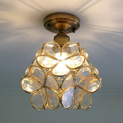Retro Flower Ceiling Light | Colorful Vintage-Inspired PVC Flush Mount