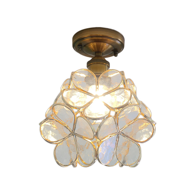 Retro Flower Ceiling Light | Colorful Vintage-Inspired PVC Flush Mount