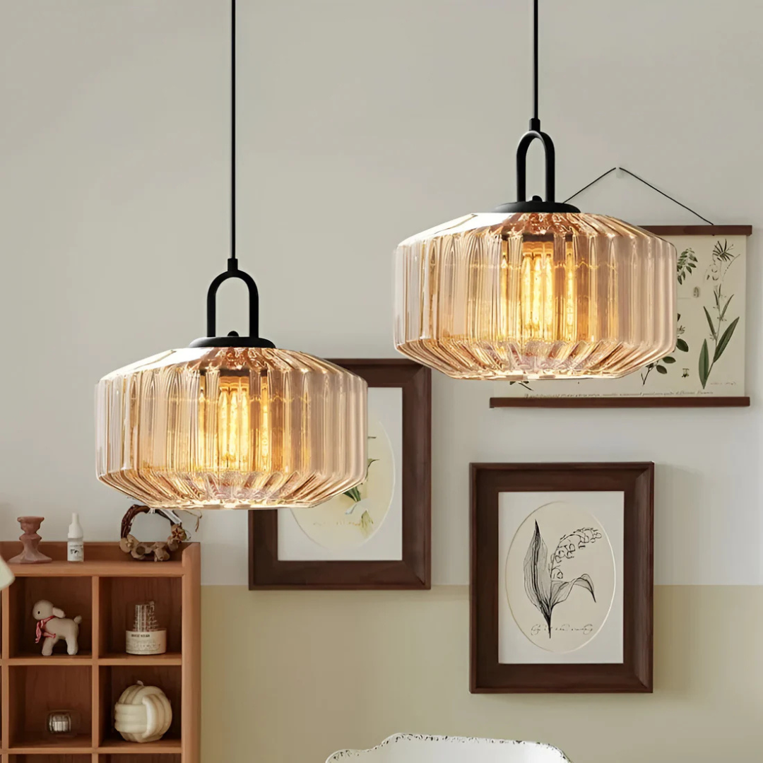 Mireta Glass Pendant Light | Retro-Colored Glass Design