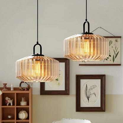 Mireta Glass Pendant Light | Retro-Colored Glass Design