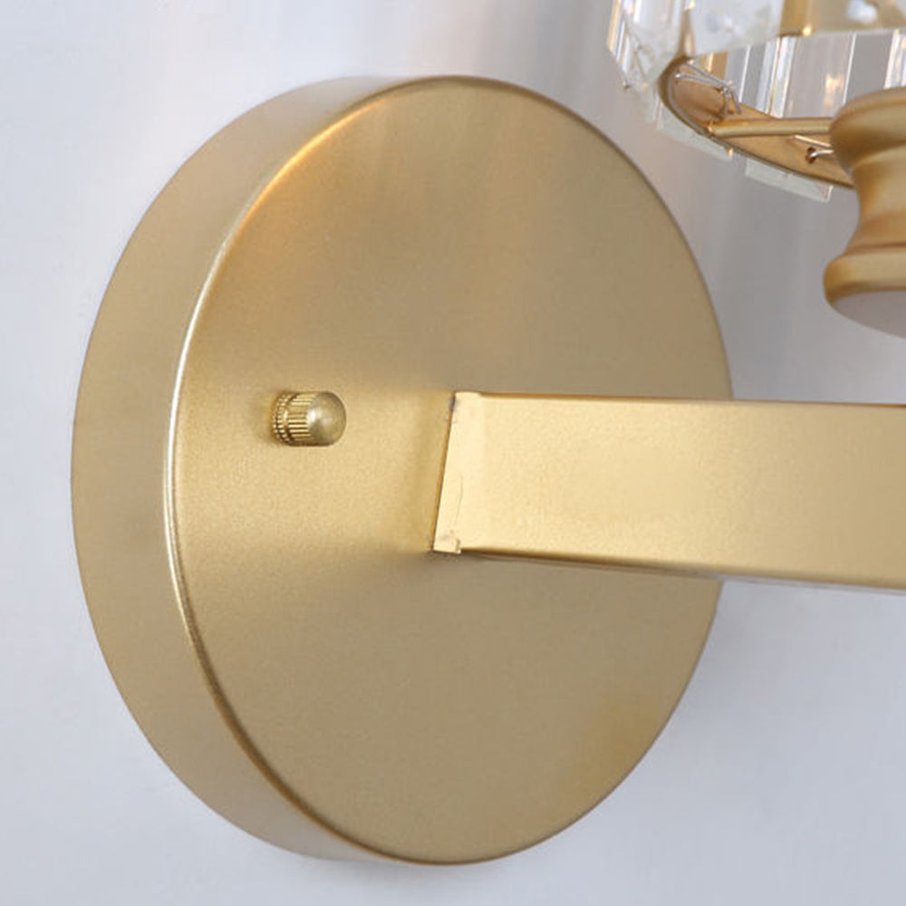 Crystal Wall Light | Modern Glass & Iron Sconce