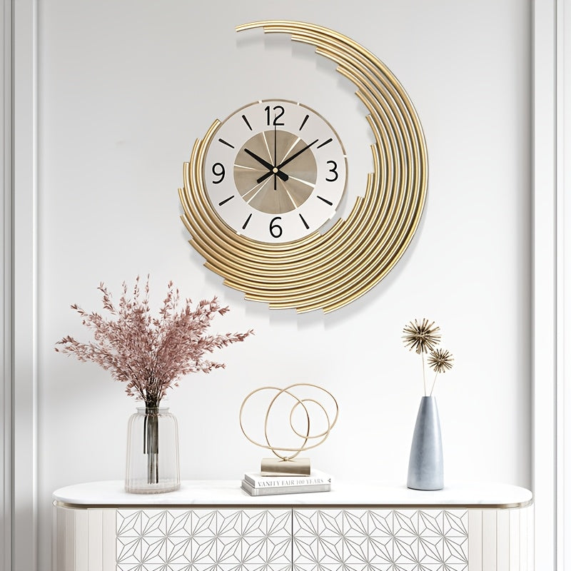 Modern 3D Metal Wall Clock | Silent Quartz Movement Decorative Clock