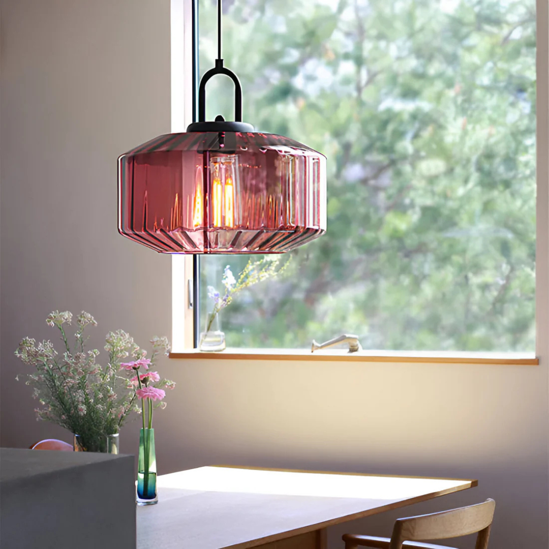 Mireta Glass Pendant Light | Retro-Colored Glass Design