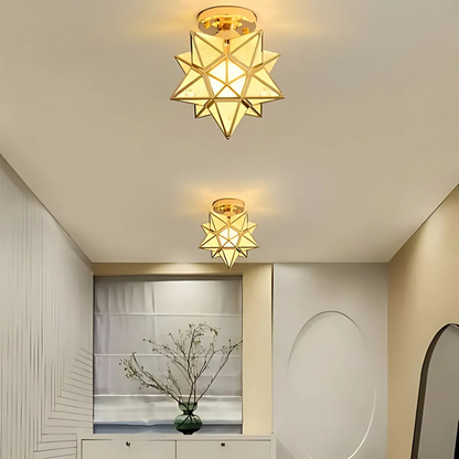 Xelio LED Ceiling Lamp | Elegant Geometric Star Light