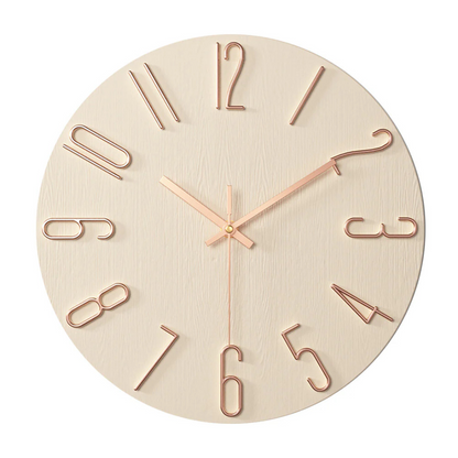 Noble Modern Wall Clock | Minimalist Gold Design