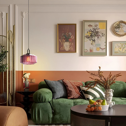 Mireta Glass Pendant Light | Retro-Colored Glass Design