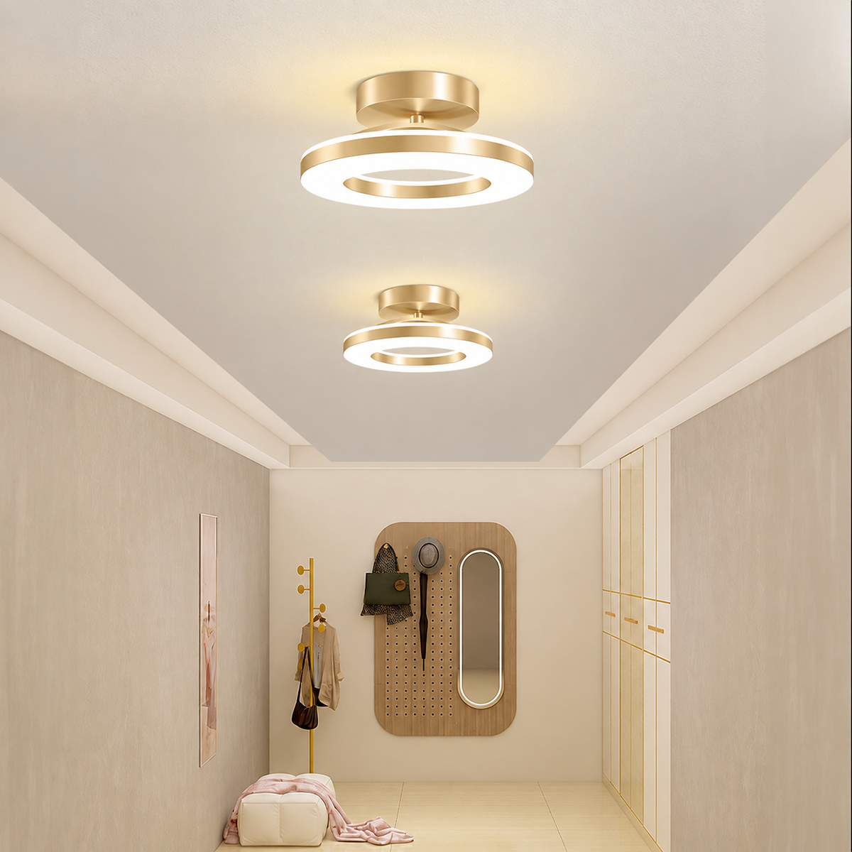 Acrylic Round LED Ceiling Light | Modern Hallway & Entrance Fixture