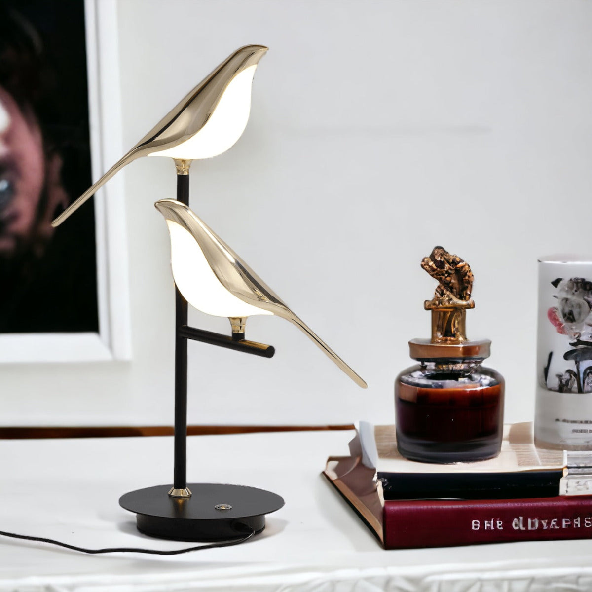 Golden Birdlight Wall Lamp | Modern Nordic LED Wall Sconce