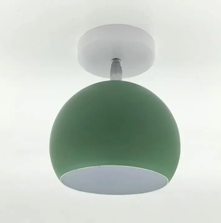Nordic Macaron Ceiling Light | Modern Round Aluminum Lamp
