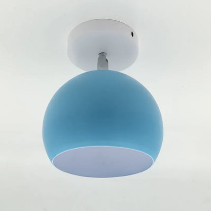 Nordic Macaron Ceiling Light | Modern Round Aluminum Lamp