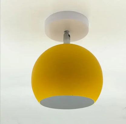 Nordic Macaron Ceiling Light | Modern Round Aluminum Lamp