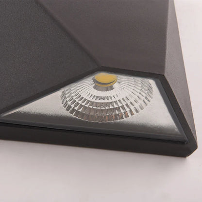 Modern Black LED Wall Light | 5W Waterproof Aluminum Outdoor Lamp