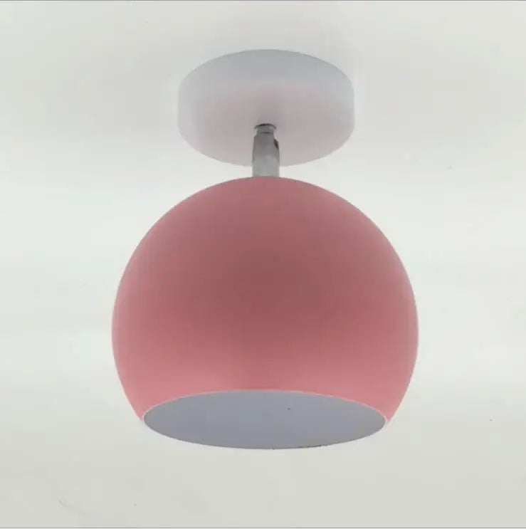 Nordic Macaron Ceiling Light | Modern Round Aluminum Lamp