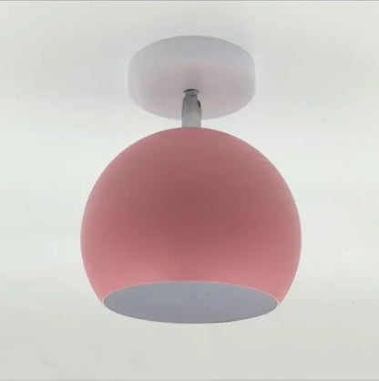 Nordic Macaron Ceiling Light | Modern Round Aluminum Lamp