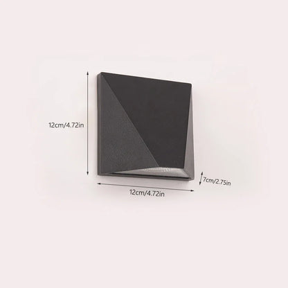 Modern Black LED Wall Light | 5W Waterproof Aluminum Outdoor Lamp