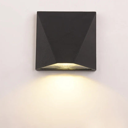 Modern Black LED Wall Light | 5W Waterproof Aluminum Outdoor Lamp