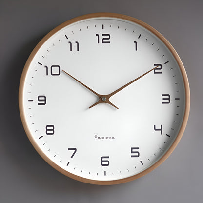 Nordic Silent Wood Frame Wall Clock