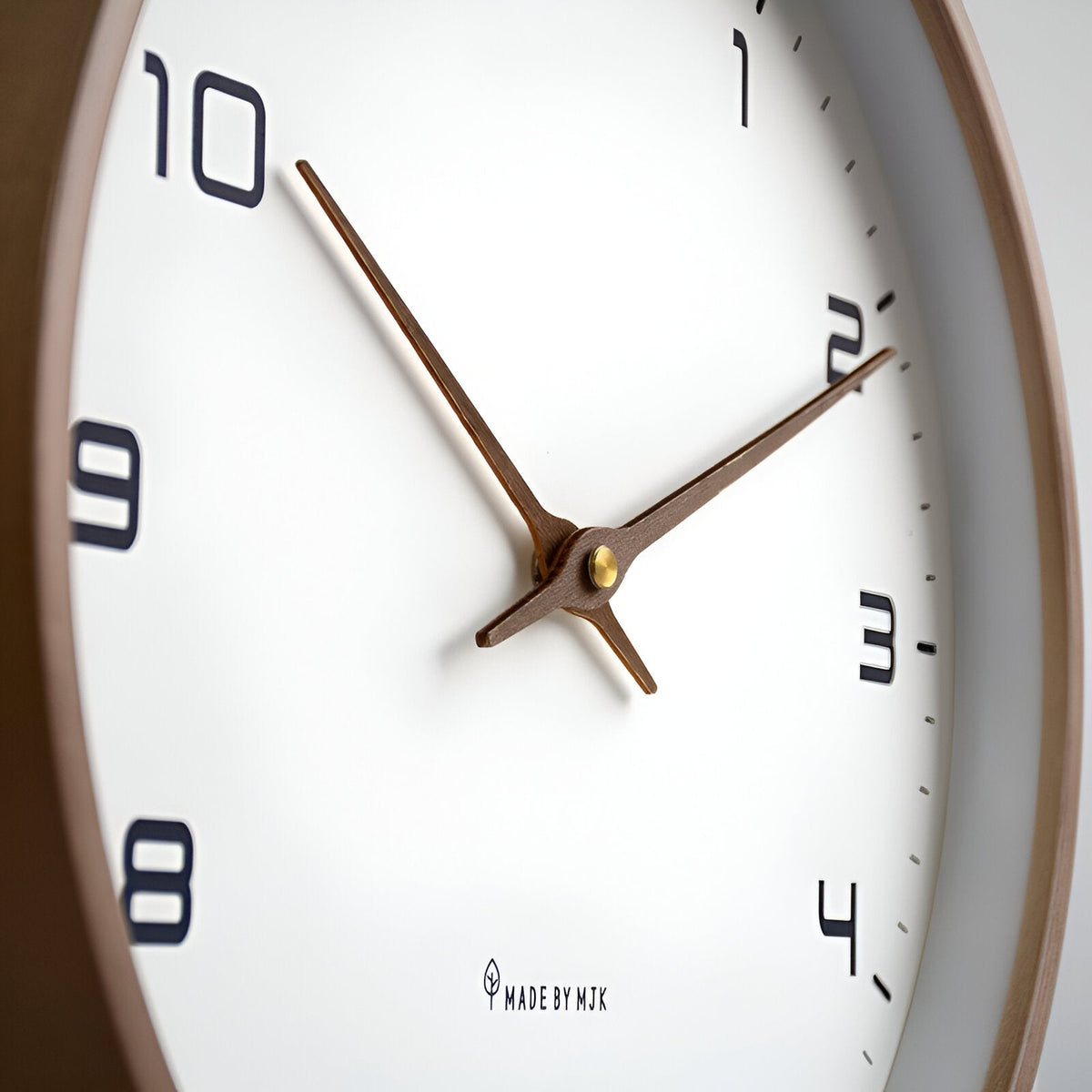 Nordic Silent Wood Frame Wall Clock