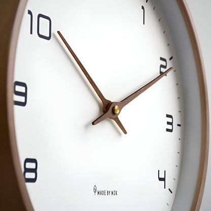 Nordic Silent Wood Frame Wall Clock