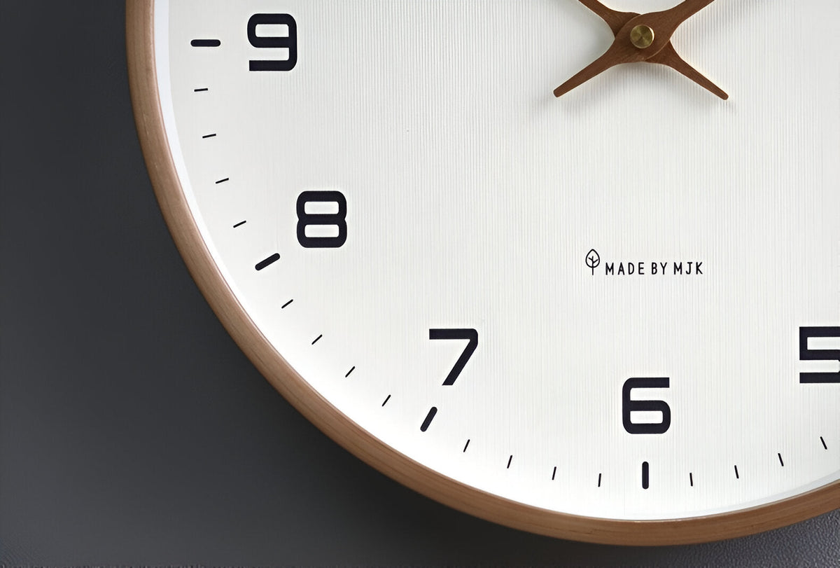 Nordic Silent Wood Frame Wall Clock