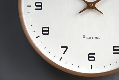 Nordic Silent Wood Frame Wall Clock