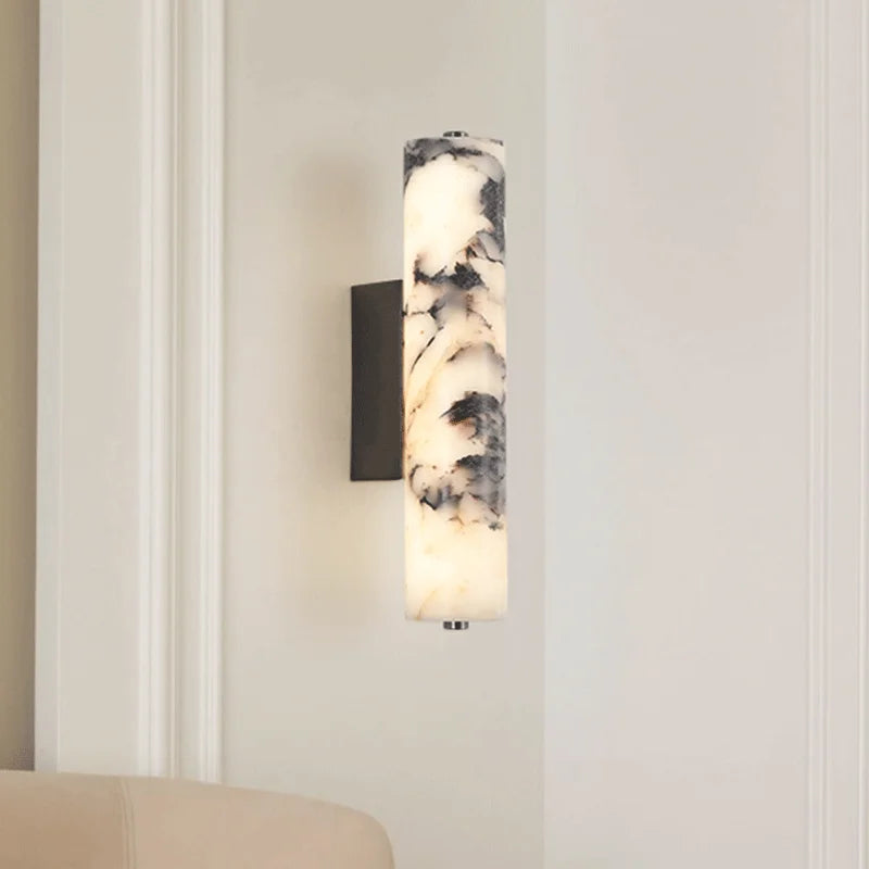 LuxeStone Natural Marble Wall Lamp | Modern Luxury Sconce
