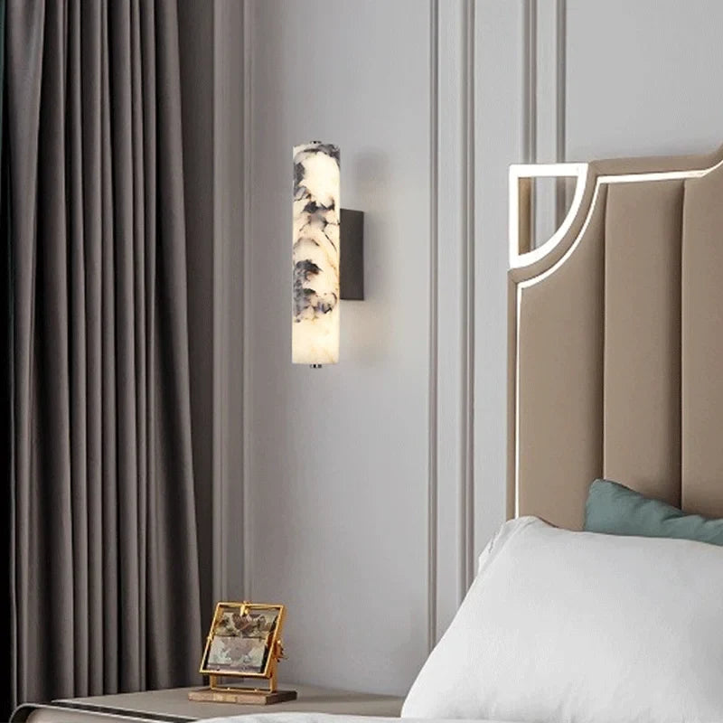 LuxeStone Natural Marble Wall Lamp | Modern Luxury Sconce