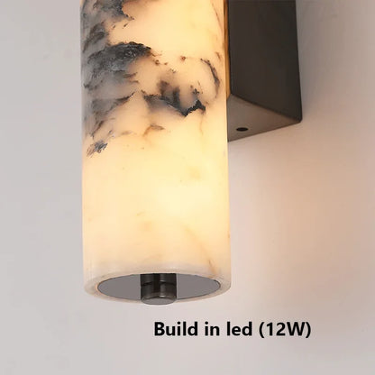 LuxeStone Natural Marble Wall Lamp | Modern Luxury Sconce