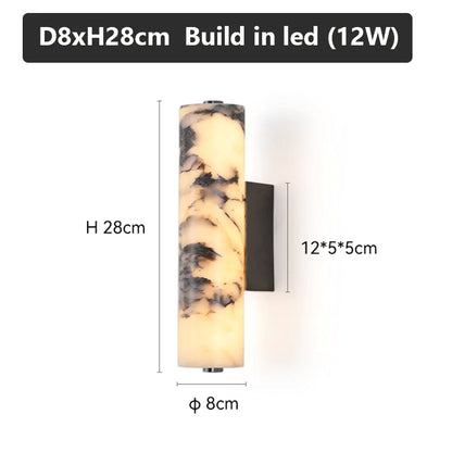 LuxeStone Natural Marble Wall Lamp | Modern Luxury Sconce