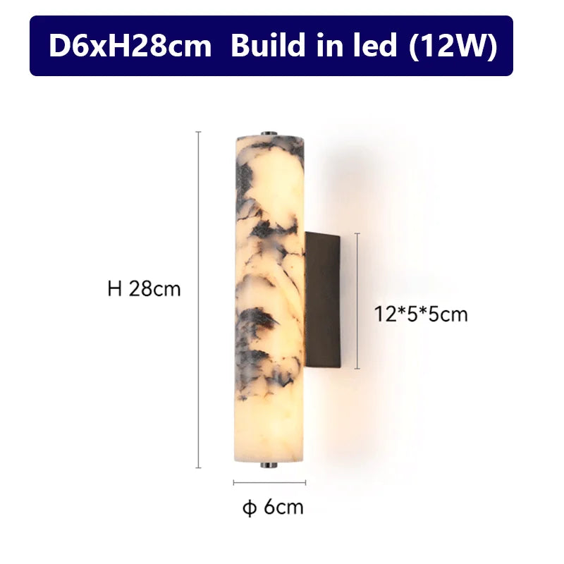 LuxeStone Natural Marble Wall Lamp | Modern Luxury Sconce