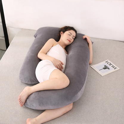 U-Shaped Pregnancy Body Pillow | Full Body Support Cushion