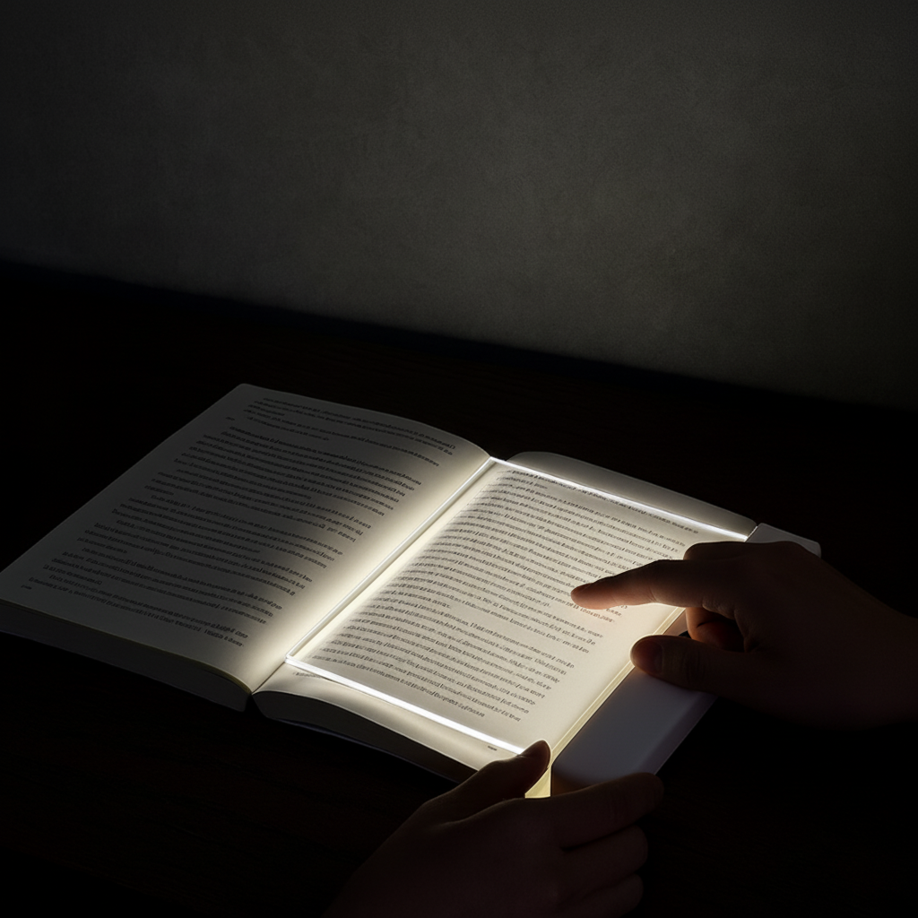 Ultra-Thin LED Book Light | USB Rechargeable Reading Lamp