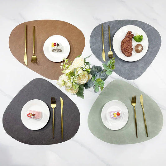 NordicDrop Double-Sided Faux Leather Placemats | Non-Slip