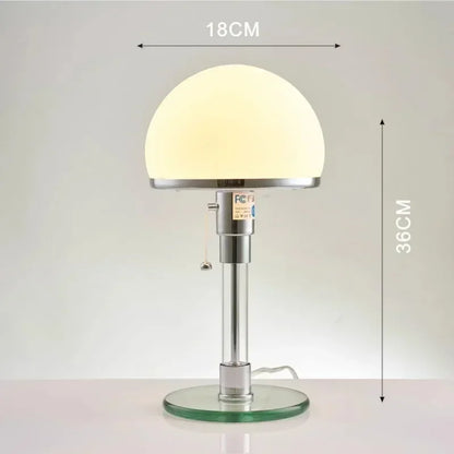 Aldren Frosted Glass Table Lamp | Bauhaus-Inspired Design