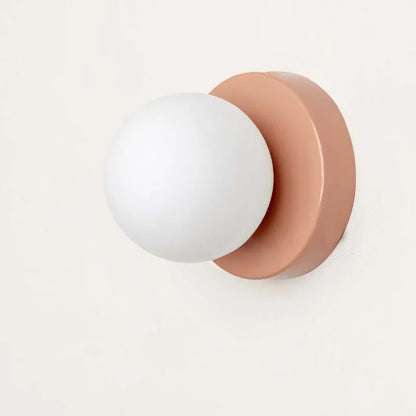 Macaron LED Wall Lamp | Modern Colored Glass Sconce