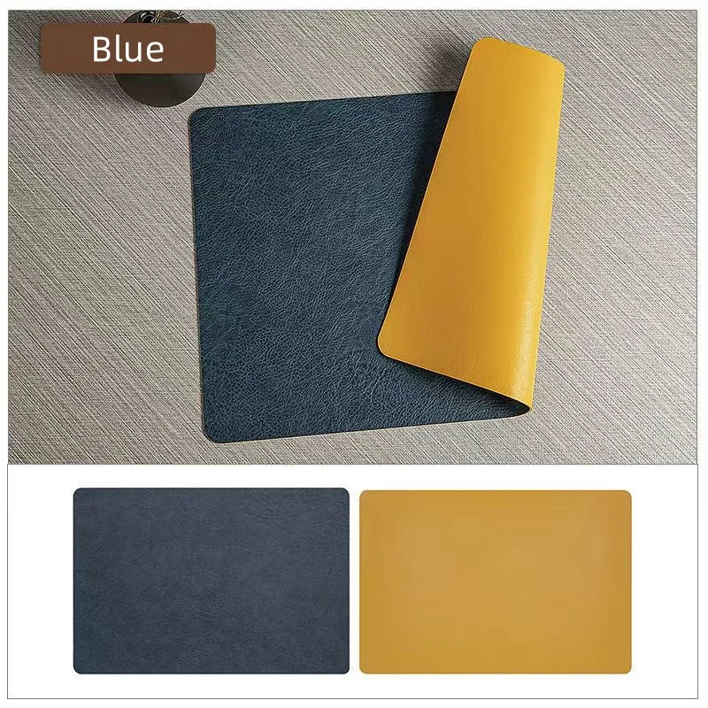 DuoMat Double-Sided Faux Leather Placemats | Heat Resistant
