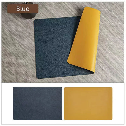 DuoMat Double-Sided Faux Leather Placemats | Heat Resistant