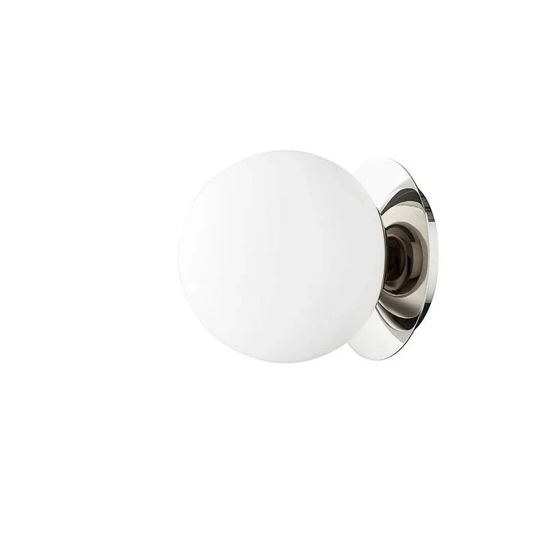 Nordic Globe Glass Wall Lamp | Minimalist Modern Bathroom & Bedroom Light